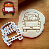 Pumpkin Pickup Truck with Tailgate Cookie Cutter/Dishwasher Safe