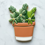 Set of 2 Flower Pot Cookie Cutters/Dishwasher Safe