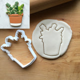 Flower Pot Cookie Cutter/Dishwasher Safe/Template Included