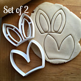 2" Set of 2 Bunny Ears Cookie Cutters/Clearance