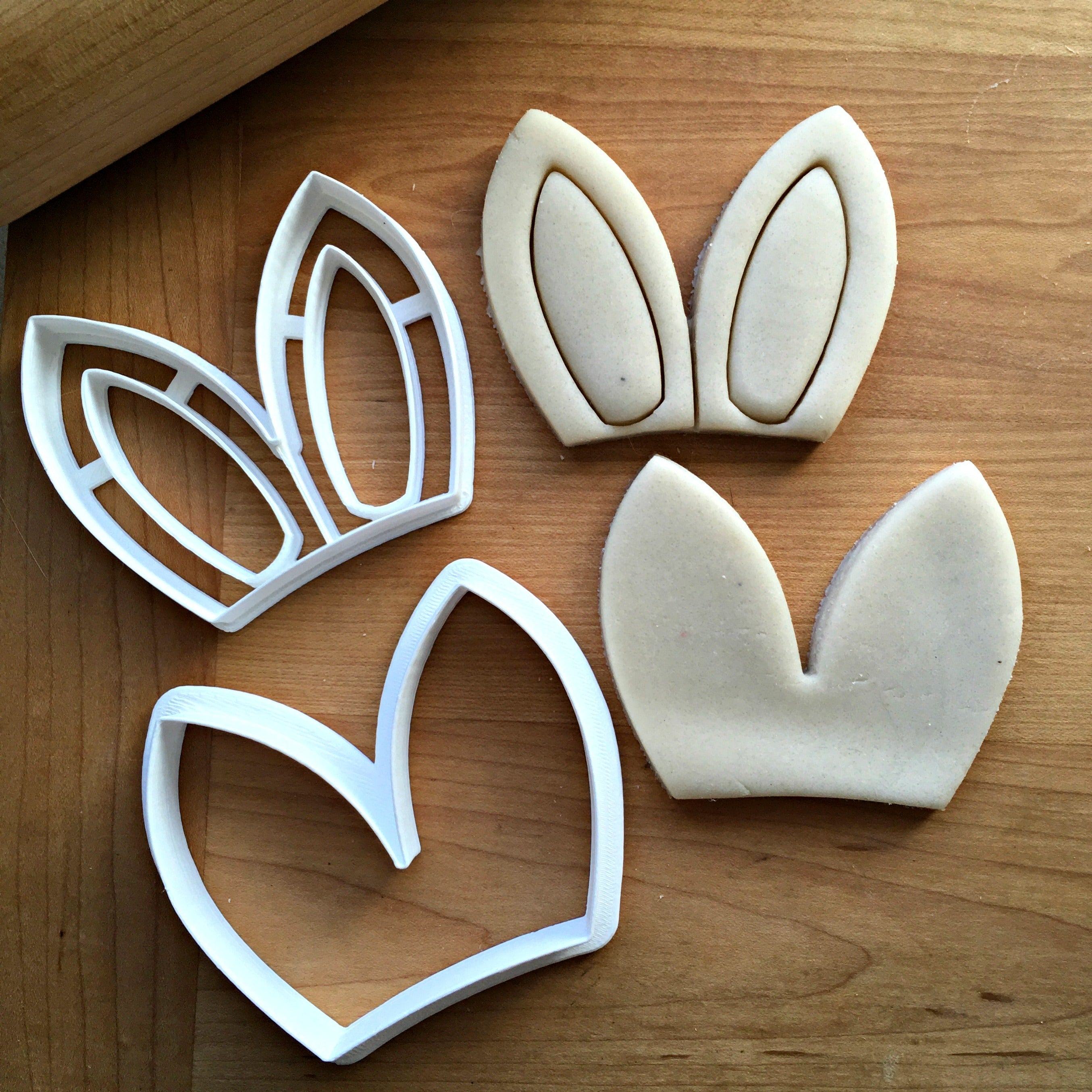 2" Set of 2 Bunny Ears Cookie Cutters/Clearance