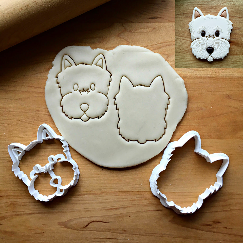 Set of 2 Yorkie/Terrier Dog Cookie Cutters/Dishwasher Safe