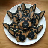 Set of 2 German Shepherd Dog Cookie Cutters/Dishwasher Safe