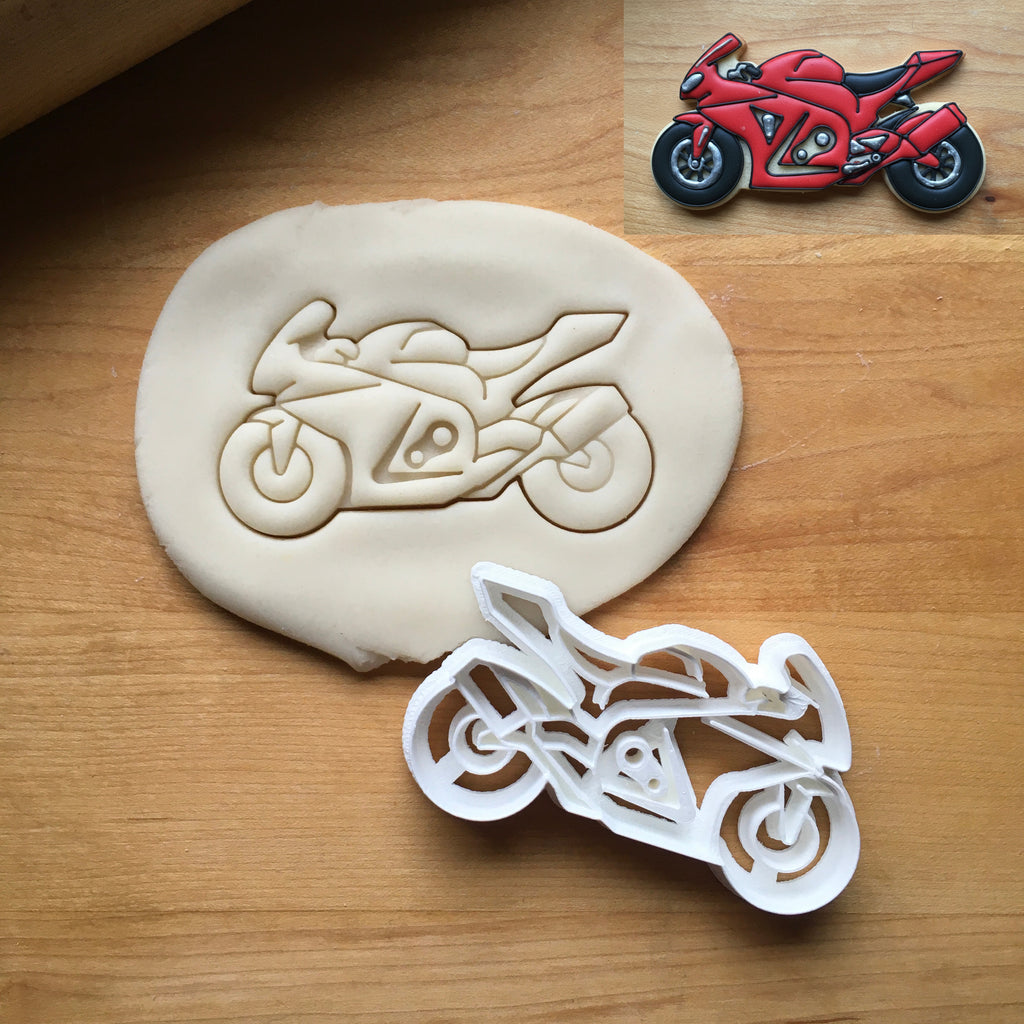 Sport Motorcycle Cookie Cutter/Dishwasher Safe