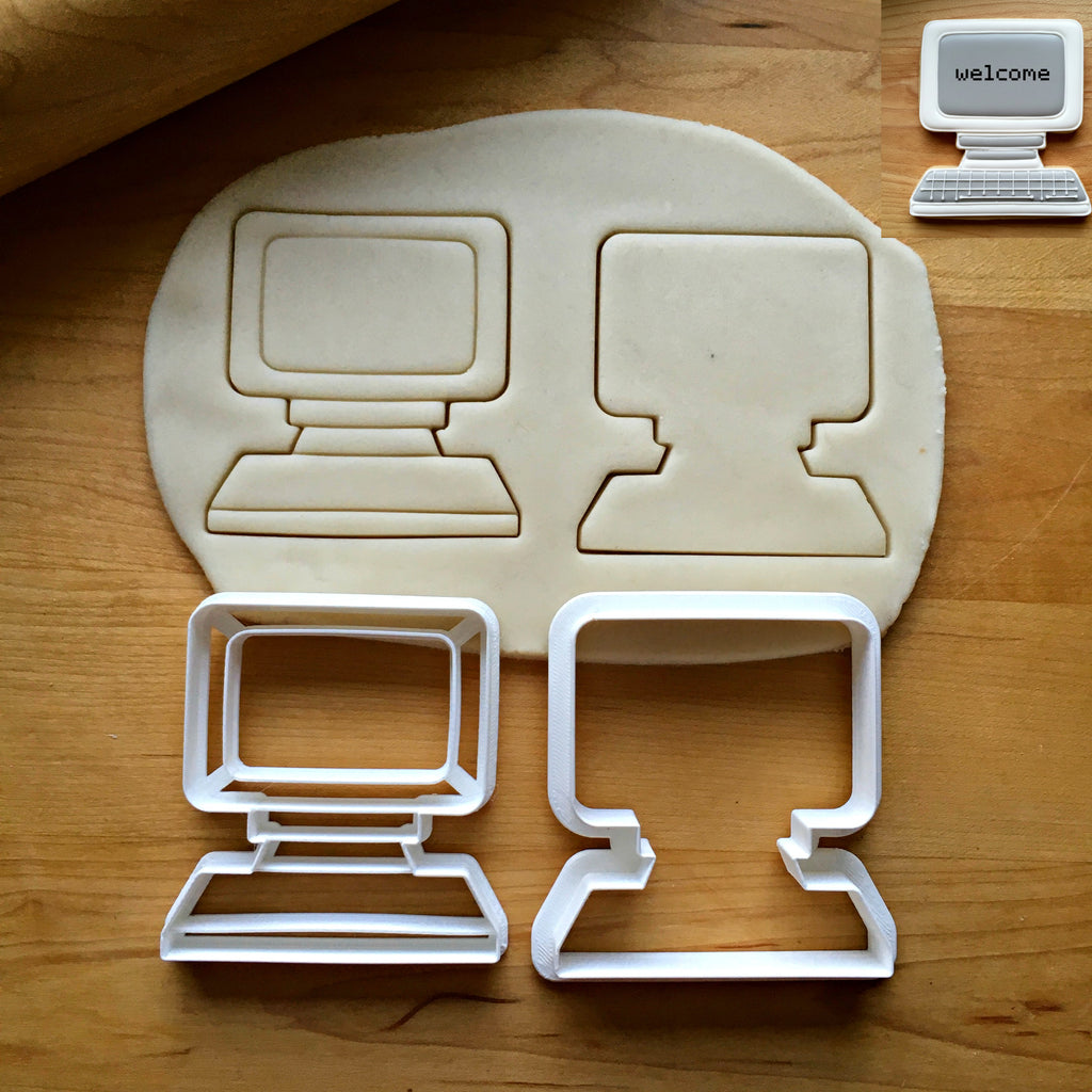 Set of 2 Computer Cookie Cutters/Dishwasher Safe