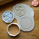 Set of 2 Firefighter Maltese Cross Cookie Cutters/Dishwasher Safe