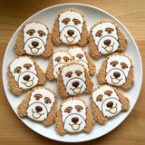 Set of 2 Golden Doodle Dog Cookie Cutters/Dishwasher Safe