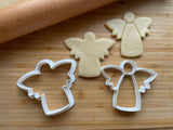 Set of 2 Christmas Angel Cookie Cutters/Dishwasher Safe