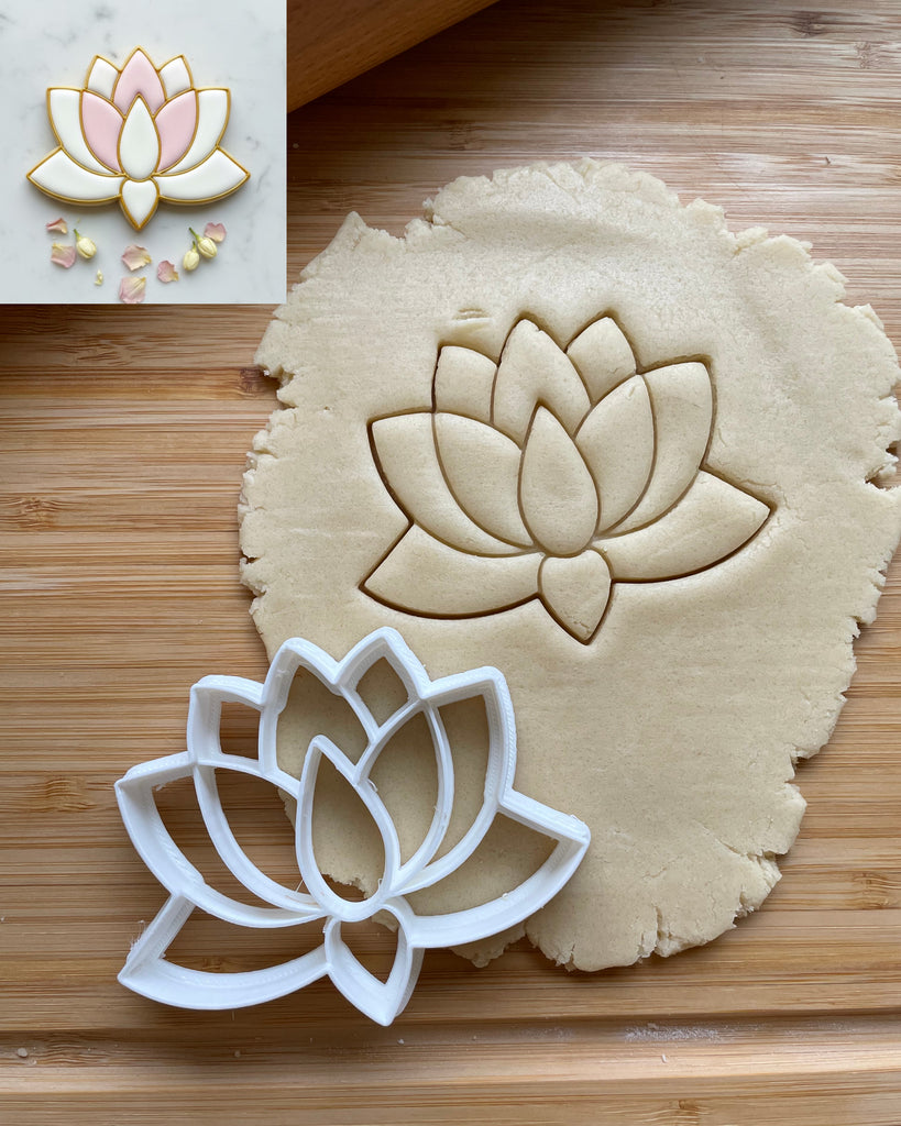 Lotus Flower Cookie Cutter/Dishwasher Safe