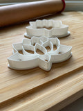 Set of 2 Lotus Flower Cookie Cutters/Dishwasher Safe