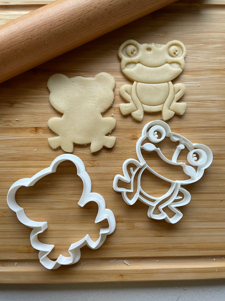 Set of 2 Baby Frog Cookie Cutters/Dishwasher Safe