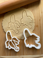 Set of 2 Banana Cookie Cutter/Dishwasher Safe