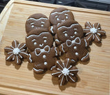 Set of 2 Cute Gingerbread Man Cookie Cutters/Dishwasher Safe