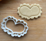 Short Lacey Heart Cookie Cutter/Dishwasher Safe