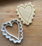 Tall Lacey Heart Cookie Cutter/Dishwasher Safe