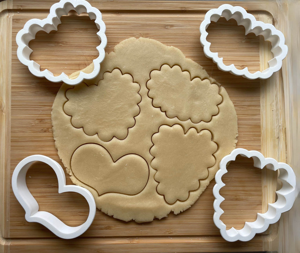 Set of 4 Heart Cookie Cutters/Dishwasher Safe