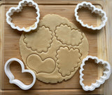 Set of 4 Heart Cookie Cutters/Dishwasher Safe