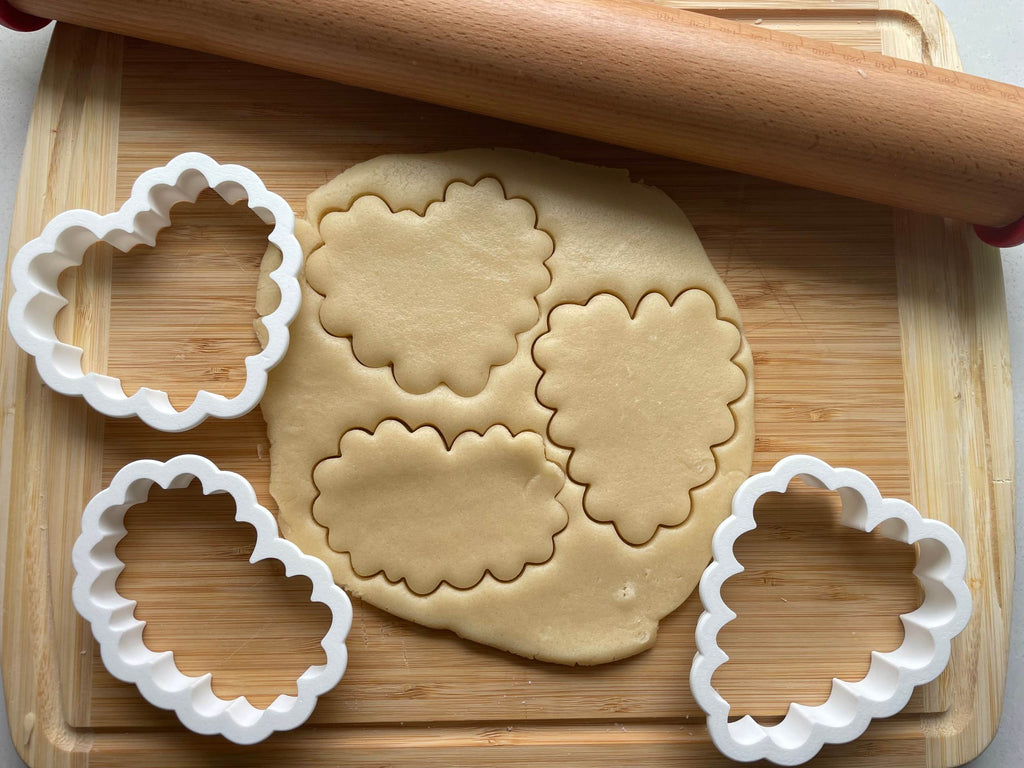 Set of 3 Lacey Heart Cookie Cutters/Dishwasher Safe