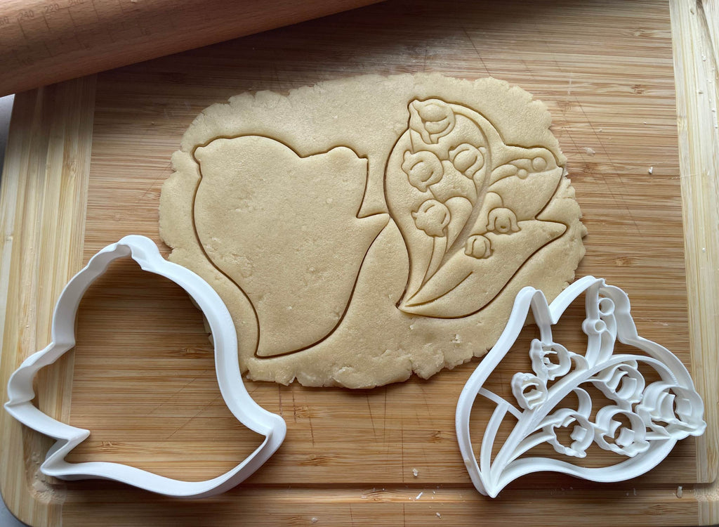 Set of 2 Lily of the Valley Cookie Cutters/Dishwasher Safe