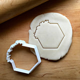 5" Floral Hexagon Cookie Cutter/Dishwasher Safe/Clearance