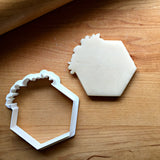 5" Floral Hexagon Cookie Cutter/Dishwasher Safe/Clearance