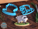 Jimothy the Raccoon Cookie Cutter and Press/Dishwasher Safe