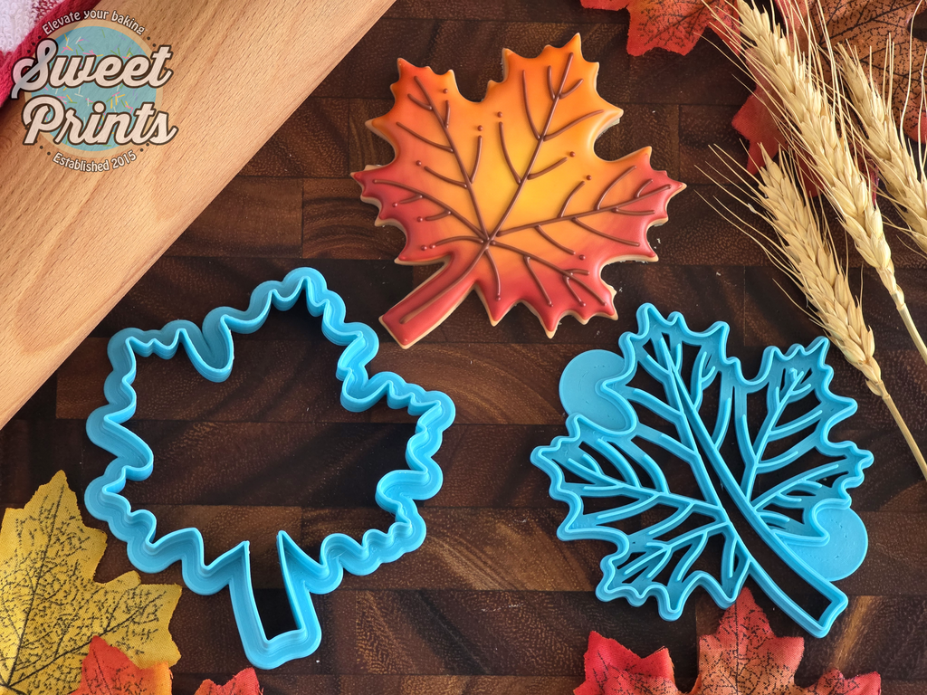 Maple Leaf Cookie  Cutter & Press/Dishwasher Safe