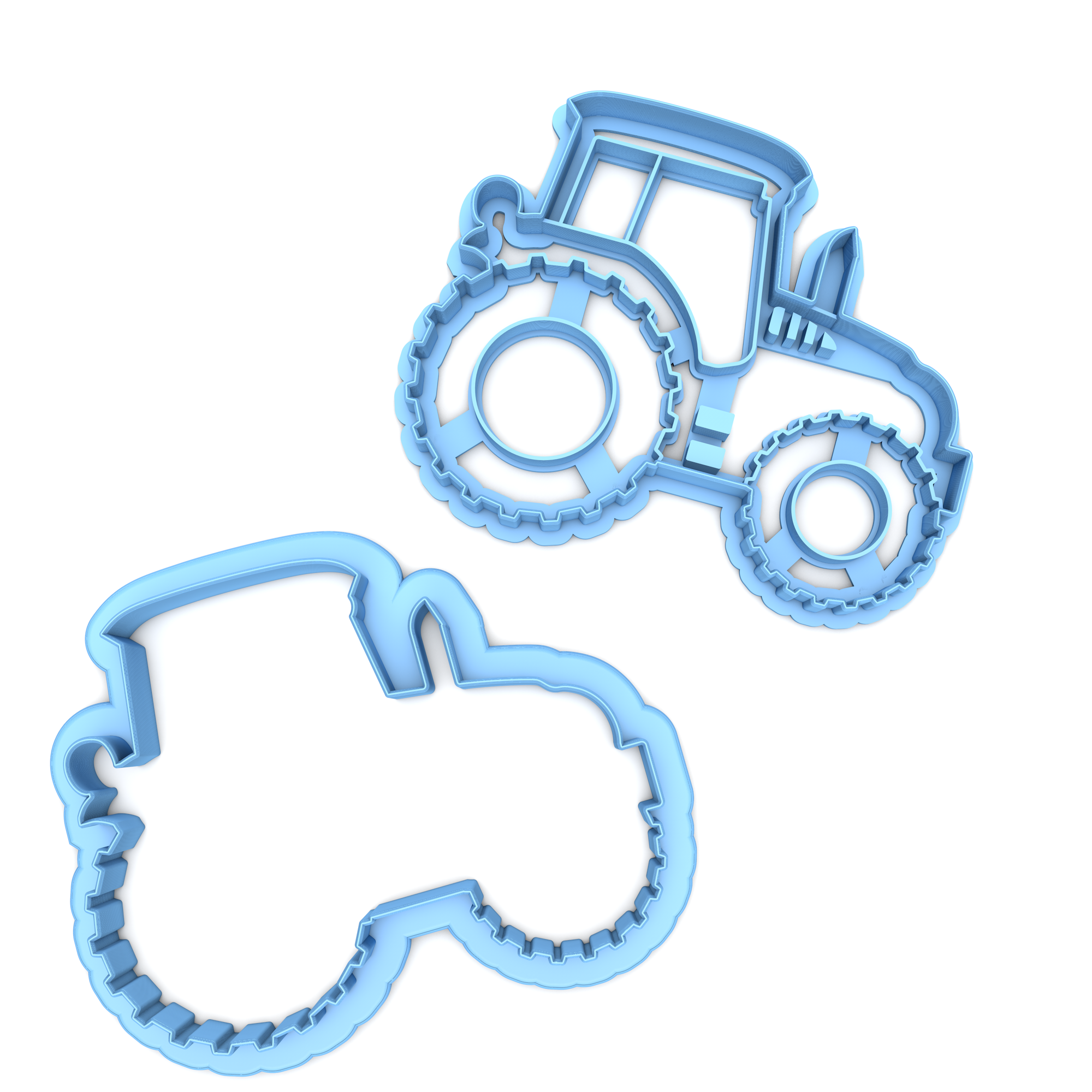 Set of 2 Modern Tractor Cookie Cutters/Dishwasher Safe