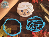 Cute Mummy Cookie Cutter & Press/Dishwasher Safe