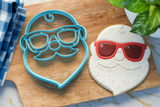 Beach Santa Claus Cookie Cutter/Dishwasher Safe/Christmas in July