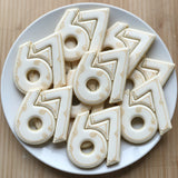 Number 67 Cookie Cutters/Dishwasher Safe