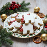 Polar Bear with Scarf Cookie Cutter/Dishwasher Safe