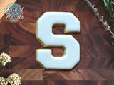 Varsity Letter S Cookie Cutter/Dishwasher Safe