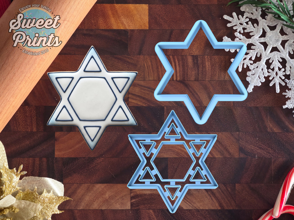 Set of 2 Star of David Cookie Cutters/Dishwasher Safe