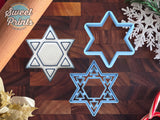 Set of 2 Star of David Cookie Cutters/Dishwasher Safe