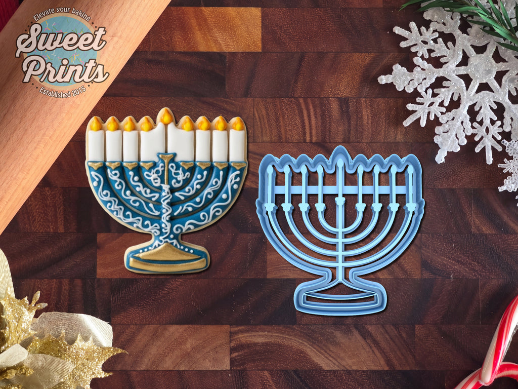 Menorah Cookie Cutter/Dishwasher Safe