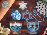 Hanukkah  Set of 3 Cookie Cutters/Dishwasher Safe