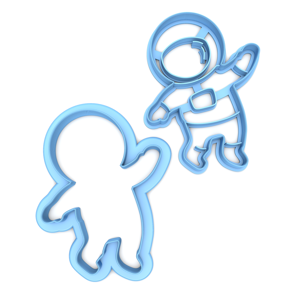 Set of 2 Astronaut Cookie Cutters/Dishwasher Safe