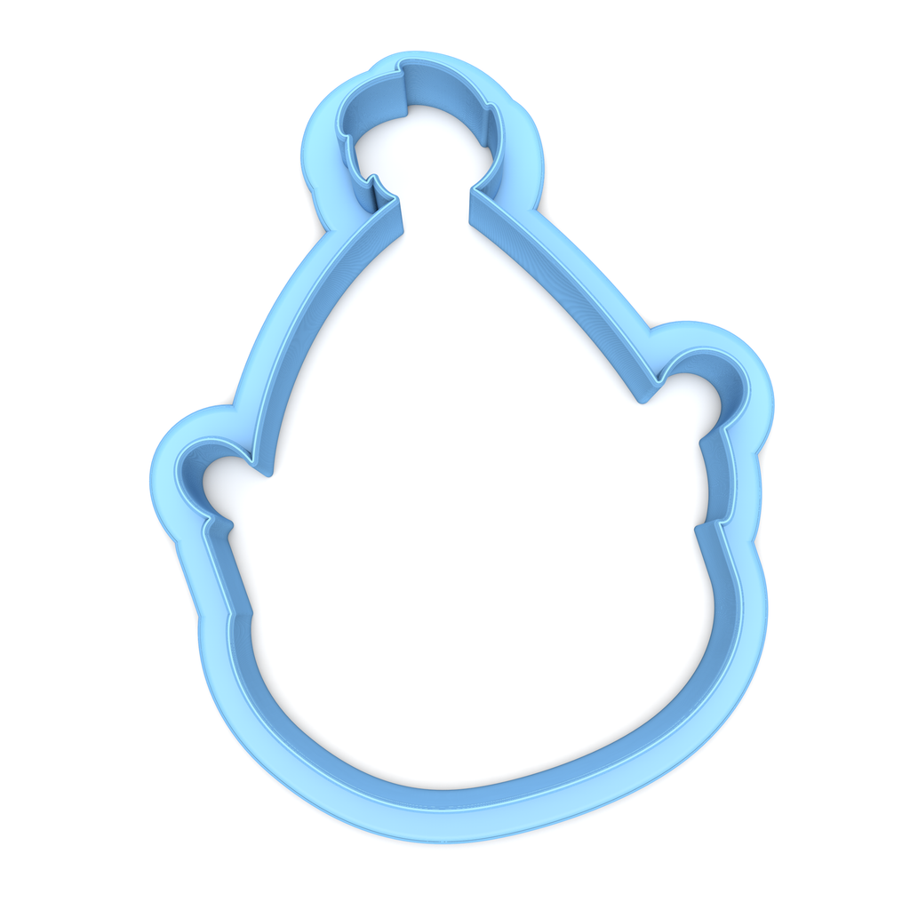 Cute Bear with Hat Cookie Cutter/Dishwasher Safe/Template Included