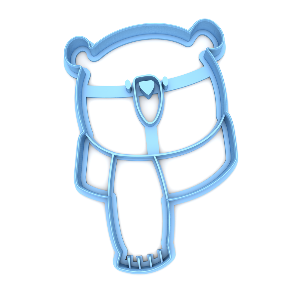 Cute Bear with Scarf Cookie Cutter/Dishwasher Safe