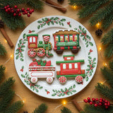 Set of 4 Train/Locomotive with Christmas Tree Cookie Cutters/Dishwasher Safe