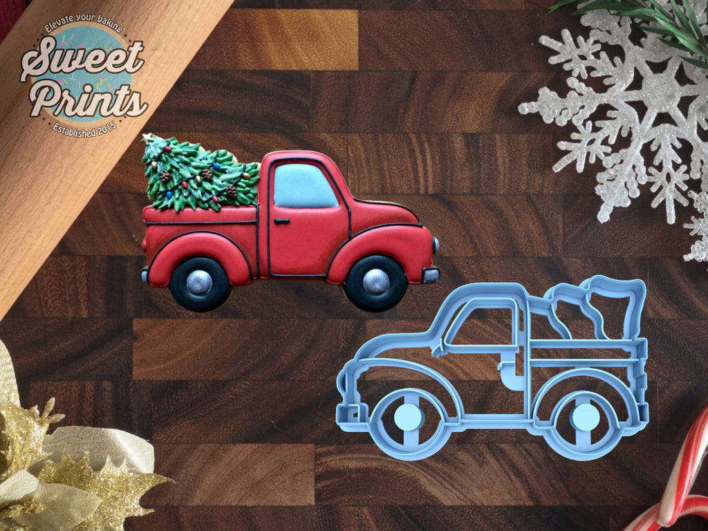 Pickup Truck with Tree Cookie Cutter/Dishwasher Safe
