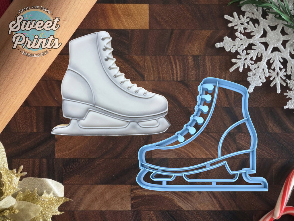 Ice Skate Cookie Cutter/Dishwasher Safe
