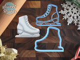 Set of 2 Ice Skate Cookie Cutters/Dishwasher Safe