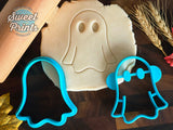 Ghost Cookie Cutter with Press/Dishwasher Safe