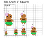 Tropical Gingerbread Girl Cookie Cutter/Dishwasher Safe/Christmas in July
