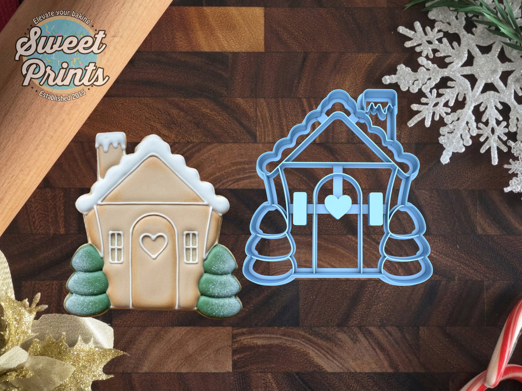 Gingerbread House Cookie Cutter/Dishwasher Safe