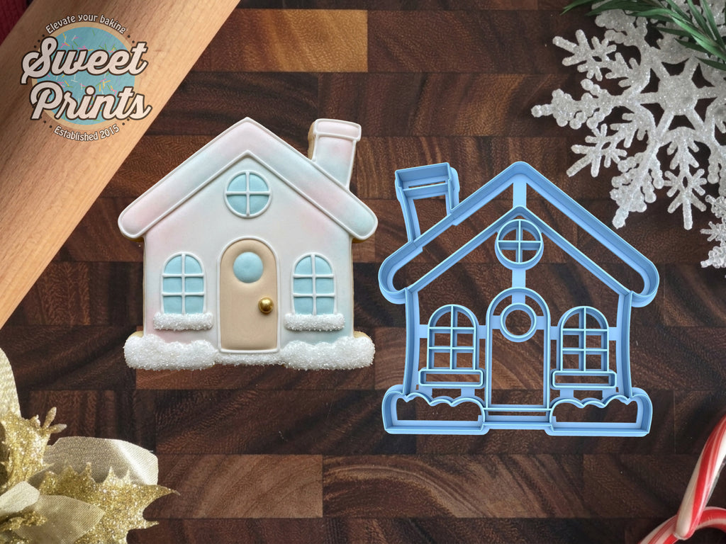 Cute House with Chimney Cookie Cutter/Dishwasher Safe