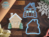 Set of 2 Gingerbread House Cookie Cutters/Dishwasher Safe
