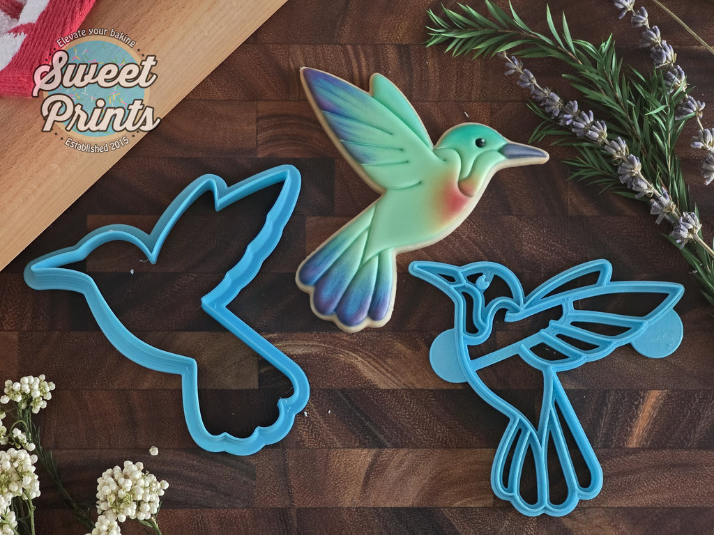 Hummingbird Cookie Cutter with Press/Dishwasher Safe